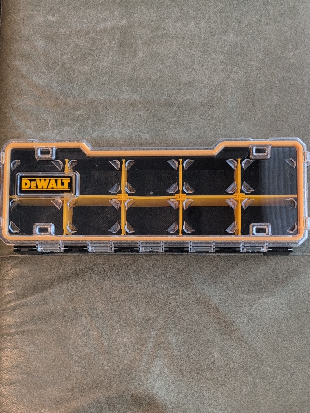 DEWALT 10 Compartment Pro Small Parts Organizer - Black & Yellow